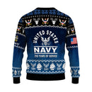 Personalized US Navy Christmas Ugly Sweater JUST07