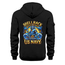 Personalized US Navy Quater Zip Hoodie JQZ10