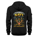 Personalized US Navy Quater Zip Hoodie JQZ09