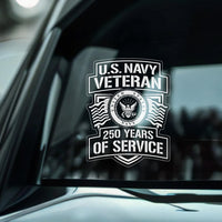 US NAVY Veteran 250 Years Of Service Stickers