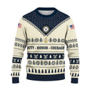 Personalized US Navy Christmas Ugly Sweater UST019