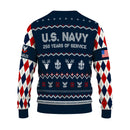 Personalized US Navy Christmas Ugly Sweater UST005