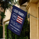 We The People 250 Years Garden Flag – 1776–2026 Semiquincentennial Decor