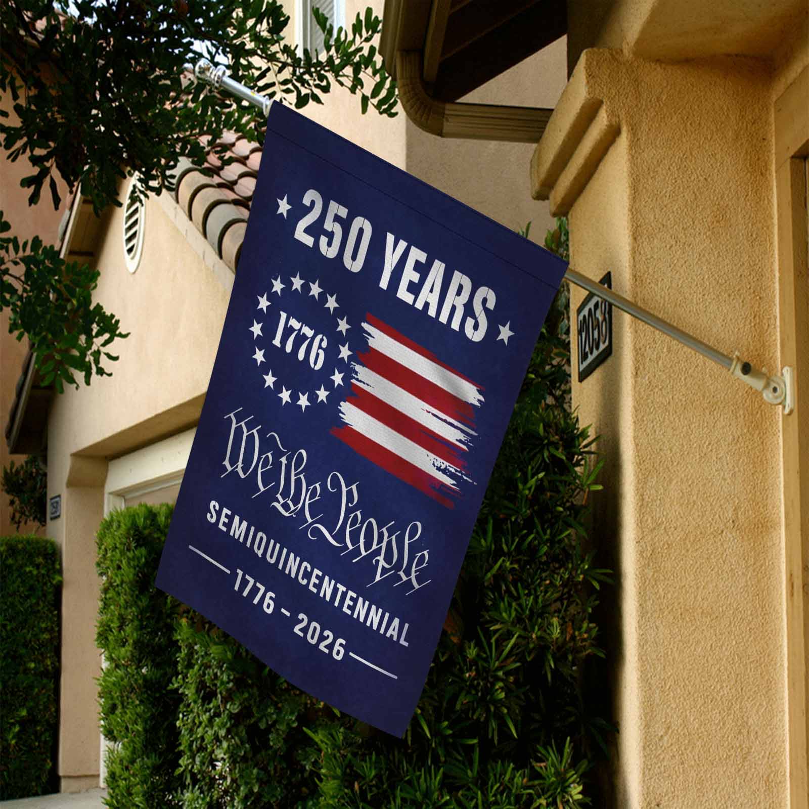We The People 250 Years Garden Flag – 1776–2026 Semiquincentennial Decor