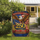 America 250 Years Garden Flag 1776–2026 Patriotic Eagle Anniversary Decor
