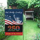 God Family Country Garden Flag – America 250 Faith Patriotic Blessings Flag