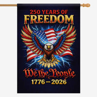 America 250 Patriotic Eagle House Flag 1776-2026 We The People Freedom Flag