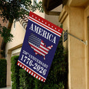 250th Anniversary America House Flag – USA Map Patriotic Flag 1776–2026