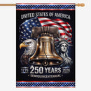 America 250 House Flag ΓÇô 1776ΓÇô2026 United States Semiquincentennial
