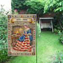 America 250 Garden Flag Betsy Ross Sewing American Flag 1776-2026 Patriotic Yard Decor