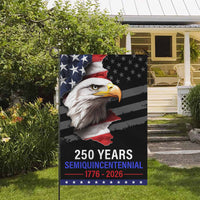250 Years Semiquincentennial Garden Flag – America 250 Bald Eagle Flag