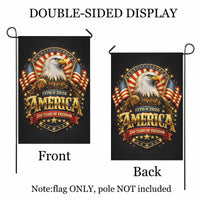 America 250 Patriotic Eagle Garden Flag 1776-2026 Independence Decor