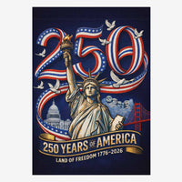 America 250 House Flag Patriotic USA Landmarks Statue of Liberty Outdoor Decor
