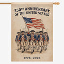 250th Anniversary USA House Flag Patriotic American Revolution 1776-2026 Banner