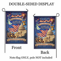 America 250 Garden Flag – Celebrating 250 Years of Freedom 1776–2026