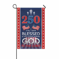 Blessed Is the Nation Garden Flag – America 250 Christian Faith Patriotic Flag