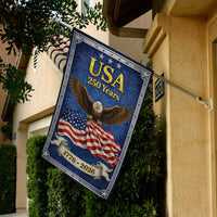 USA 250 Years House Flag ΓÇô 1776ΓÇô2026 Patriotic Anniversary Decor