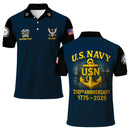US Navy Polo Shirt – Custom Rank & Text