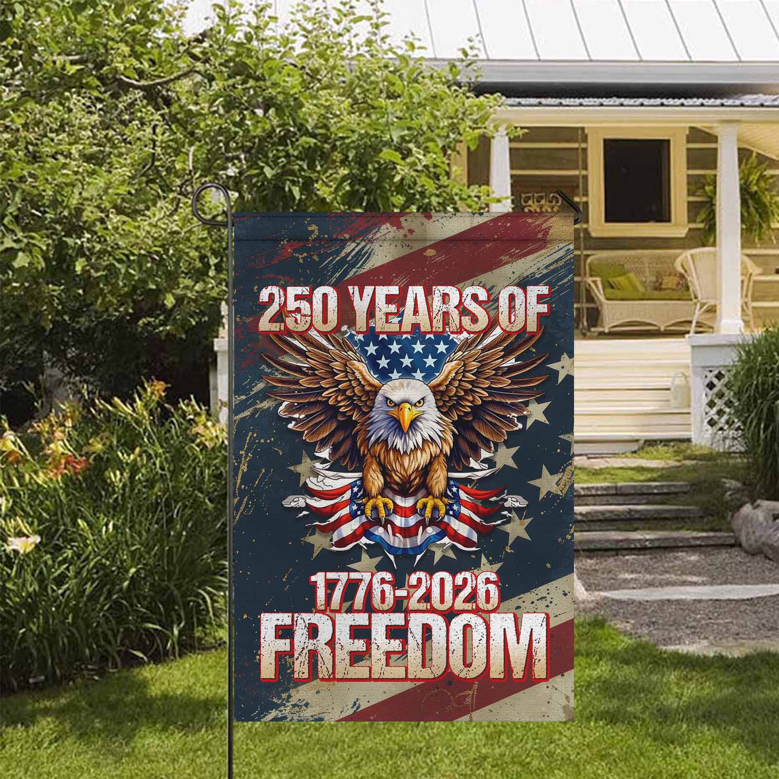 250 Years of Freedom Garden Flag