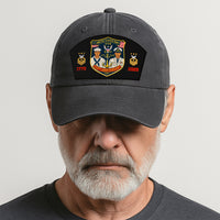 Custom Ranks & Text Premium Washed Denim Cap DC014