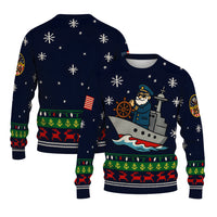 US Navy Christmas Ugly Sweater