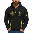 Personalized US Navy Quater Zip Hoodie JQZ06