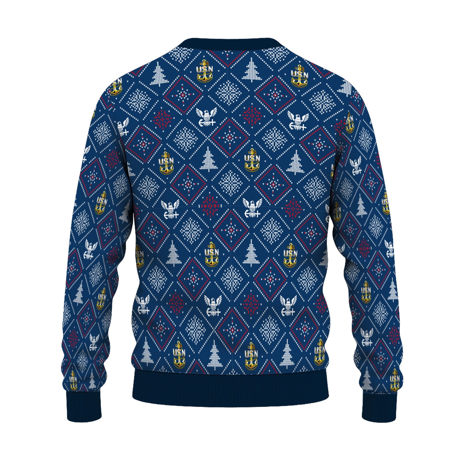 Personalized US Navy Christmas Ugly Sweater UST017