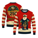 Honoring US Navy 250 Christmas Ugly Sweater