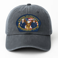 United Stetes Navy 250th Anivesary Premium Washed Denim Cap