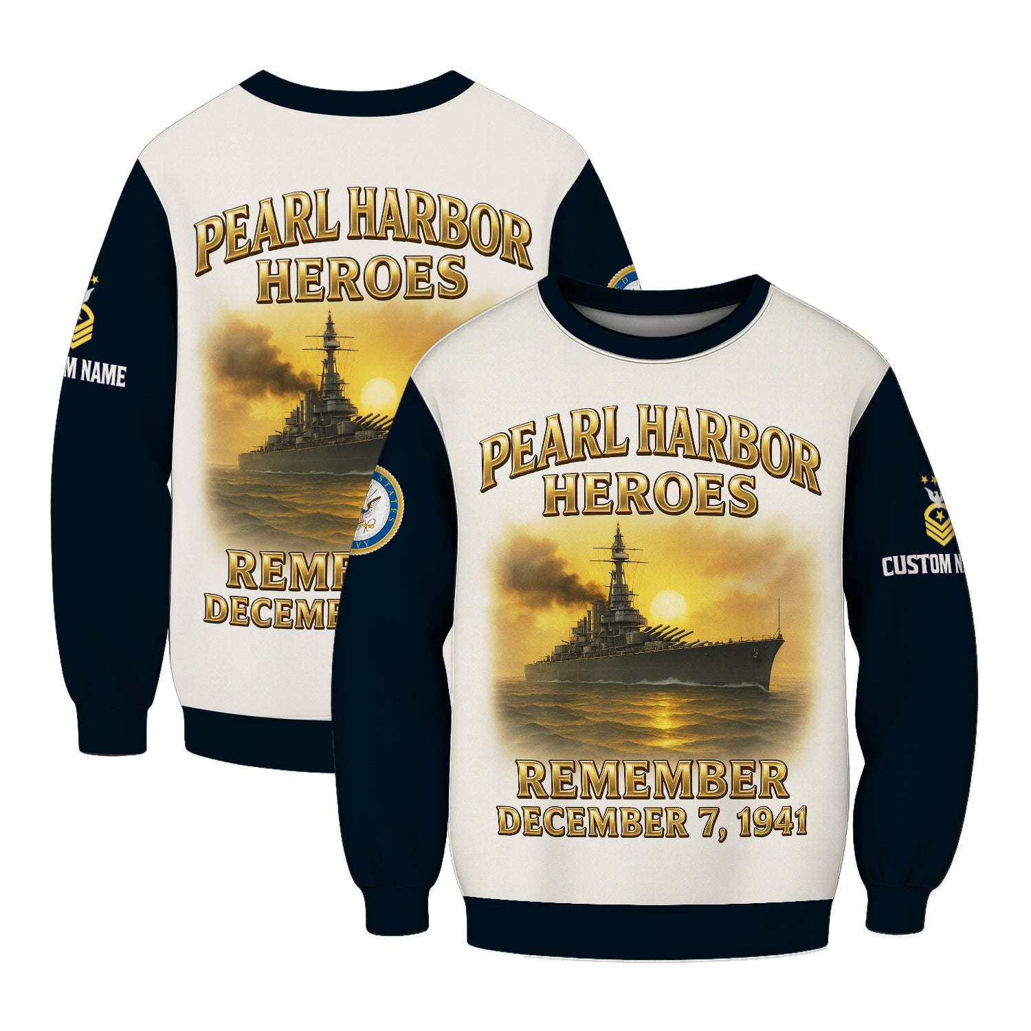 Personalized US Navy Sweatshirt JSTS04