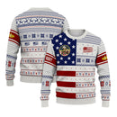 Personalized US Navy Christmas Ugly Sweater JUST08