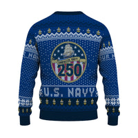 Personalized US Navy Christmas Ugly Sweater UST018