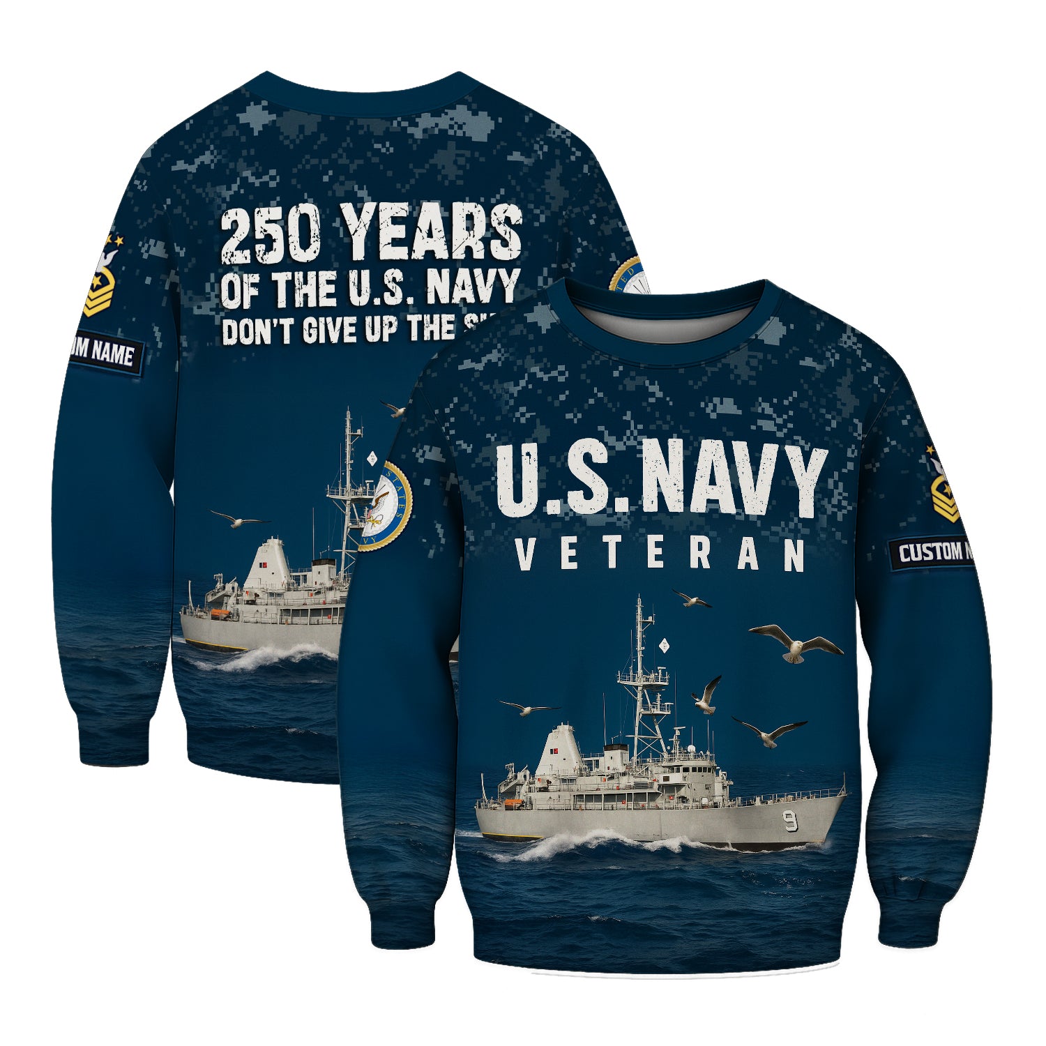 Personalized US Navy Sweatshirt JSTS11