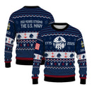 Personalized US Navy Christmas Ugly Sweater UST003