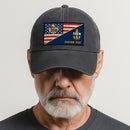 Custom Ranks & Text Premium Washed Denim Cap DC017