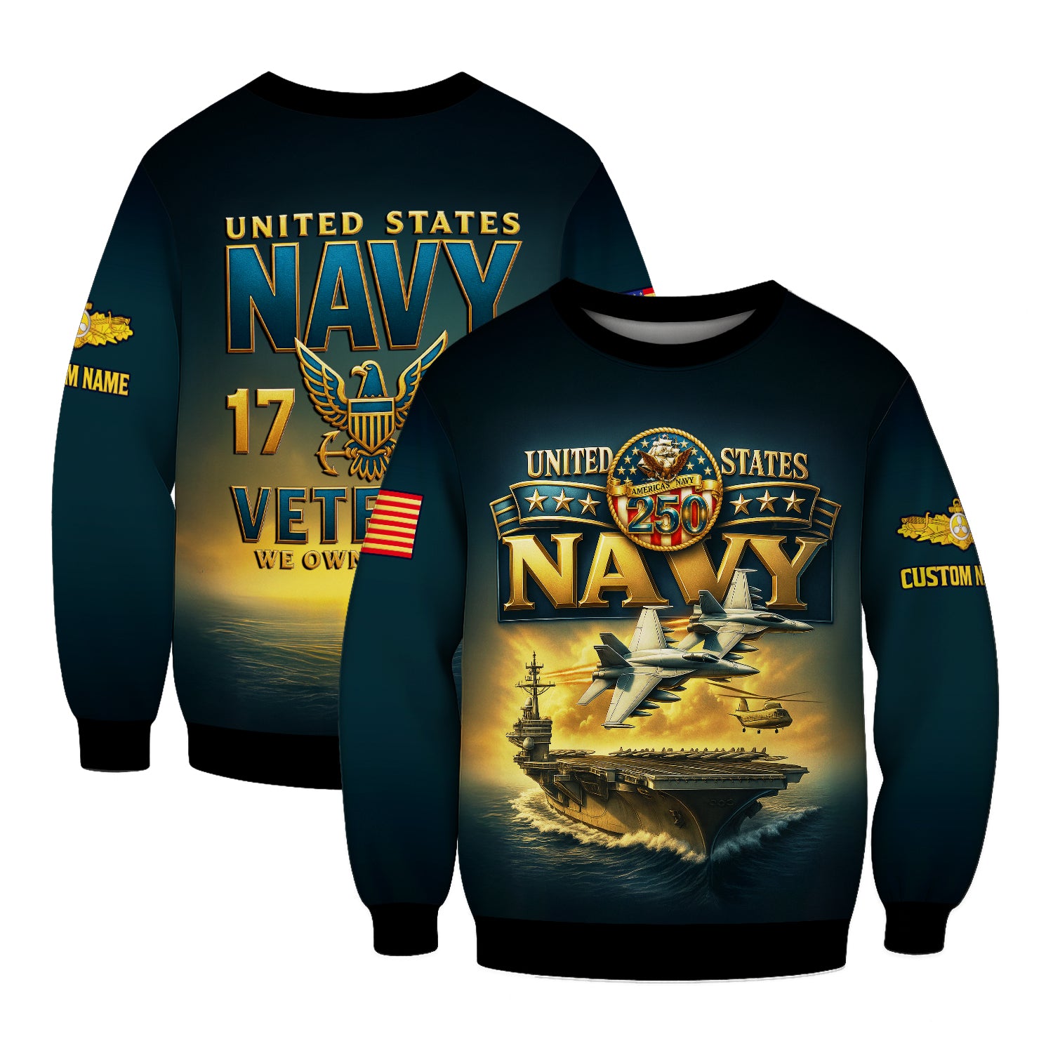 Personalized US Navy Sweatshirt JSTS03