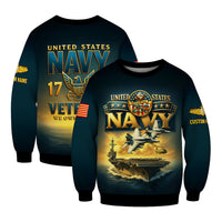 Personalized US Navy Sweatshirt JSTS03