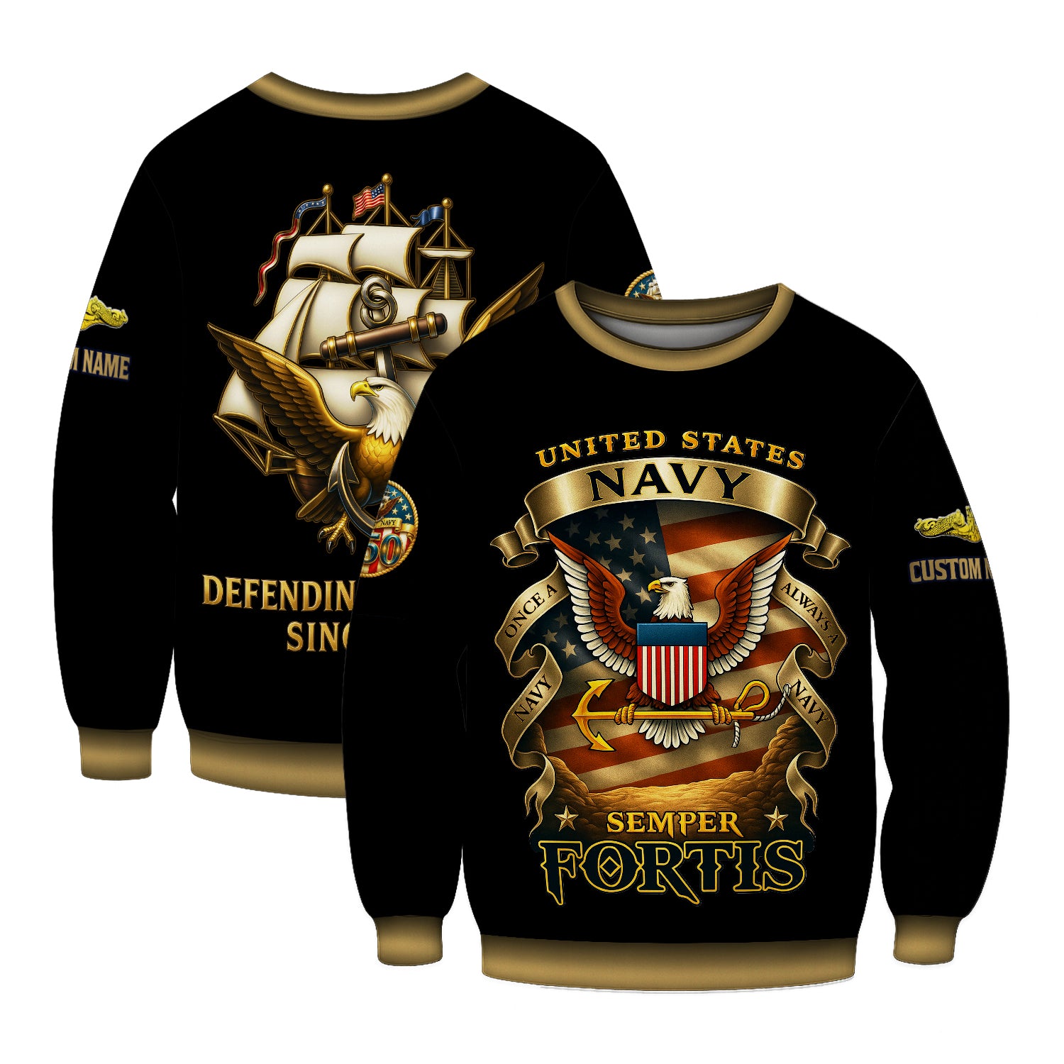 Personalized US Navy Sweatshirt JSTS05
