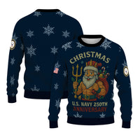 US Navy 250th Anniversary Christmas Ugly Sweater