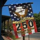 US Navy 250 Years Of Service Garden Flag Twin-Side Printing