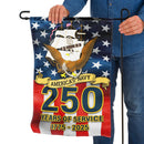 US Navy 250 Years Of Service Garden Flag Twin-Side Printing