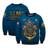 Personalized US Navy Sweatshirt TSTS03