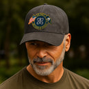 Custom Ranks & Text Premium Washed Denim Cap DC012