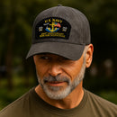 Custom Ranks & Text Premium Washed Denim Cap DC010