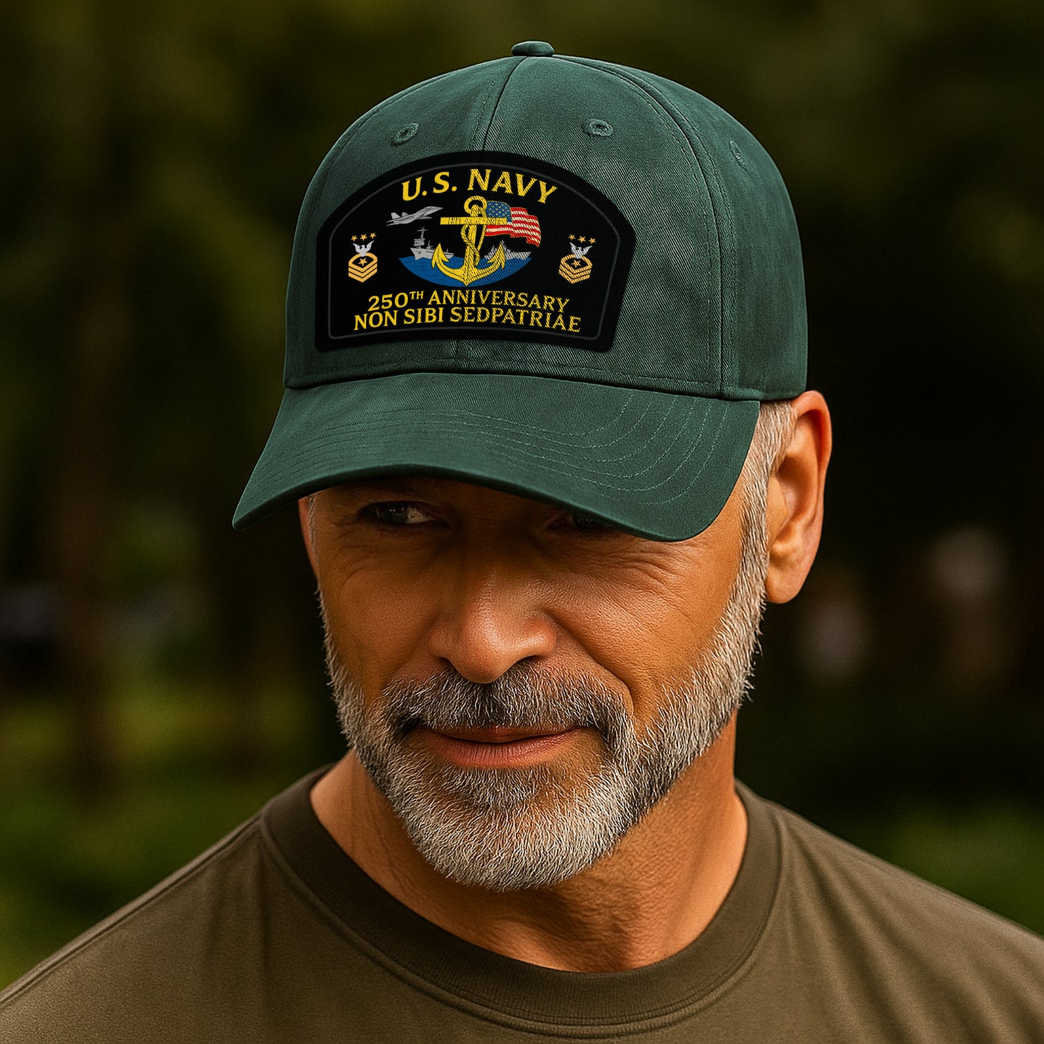 Custom Ranks & Text Premium Washed Denim Cap DC010