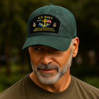 Custom Ranks & Text Premium Washed Denim Cap DC010