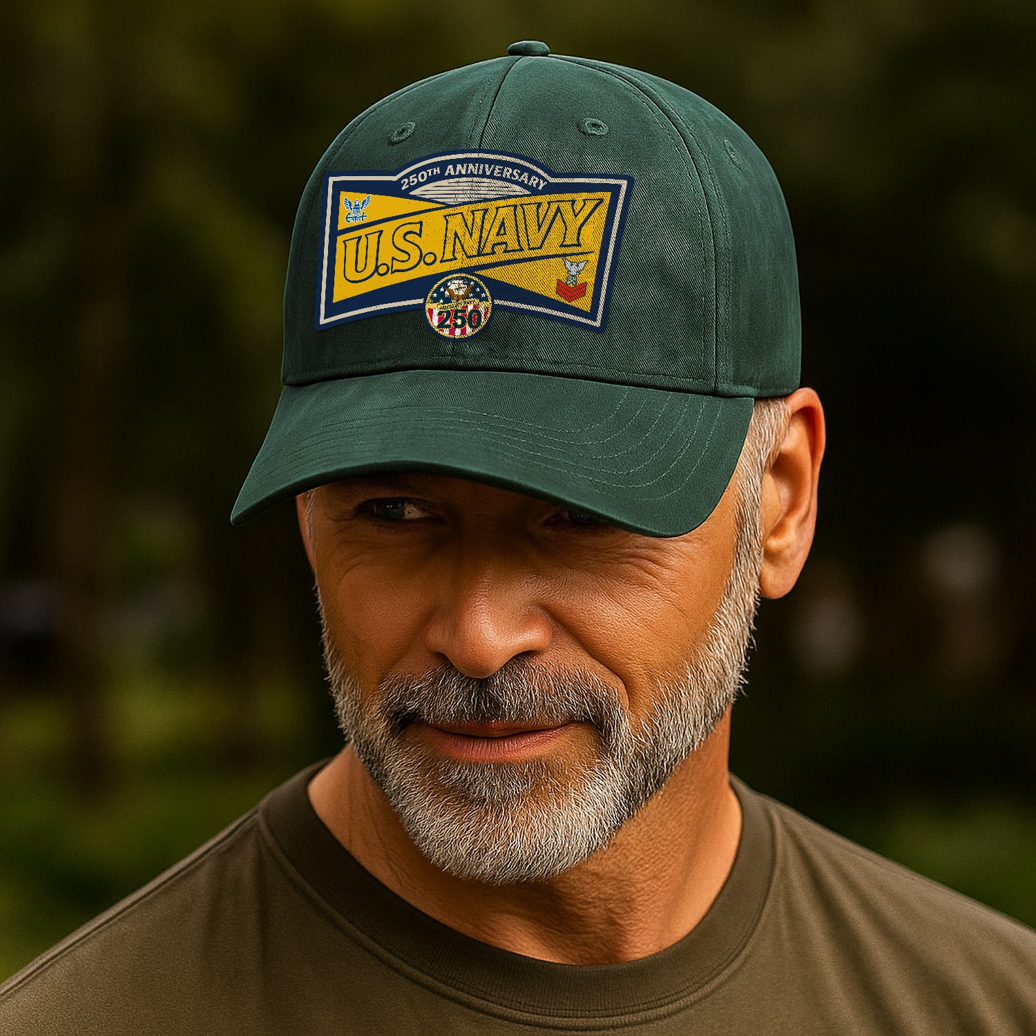 Custom Ranks & Text Premium Washed Denim Cap DC016