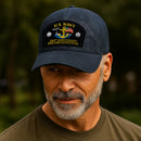 Custom Ranks & Text Premium Washed Denim Cap DC010