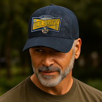 Custom Ranks & Text Premium Washed Denim Cap DC016