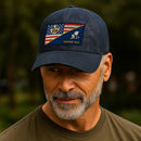 Custom Ranks & Text Premium Washed Denim Cap DC017